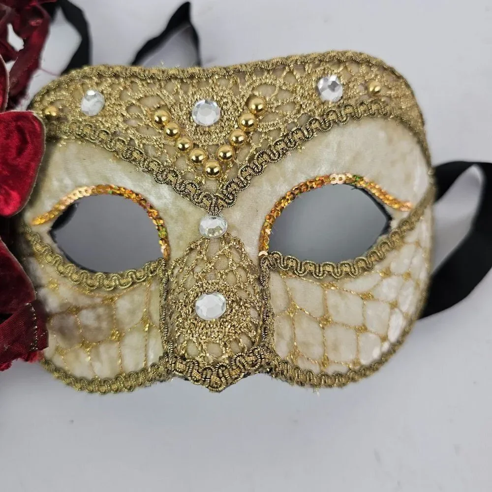 Venetian‎ Italian Womens Masquerade Halloween Costume Party Mask Tie On